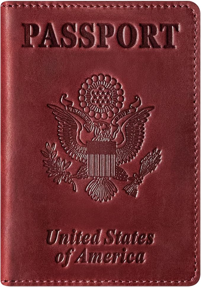 BIAOTIE Premium Leather Passport Holder Covers, Rfid Travel Wallet Passport by BIAOTIE