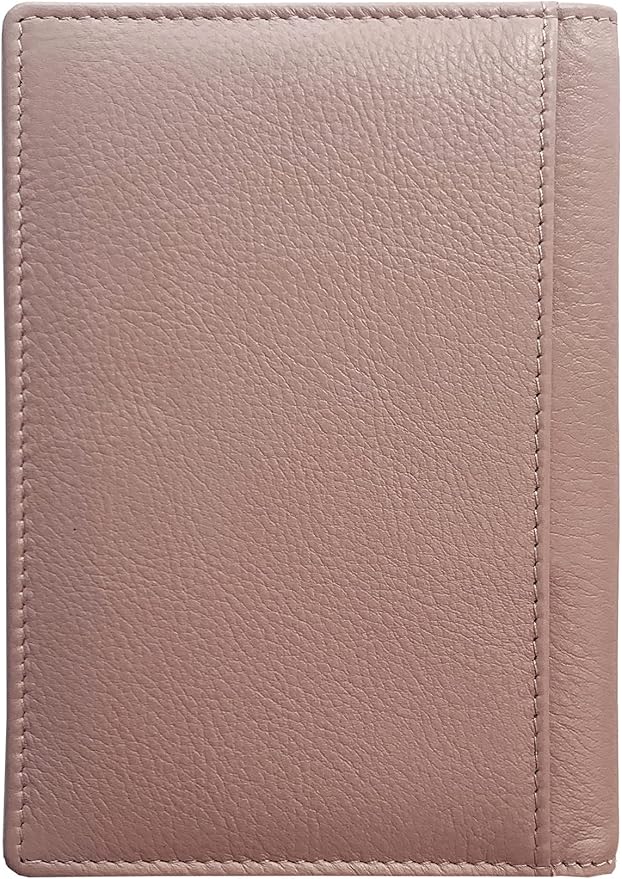 Personalized Monogrammed Blush Leather RFID Passport Wallet - Image 6