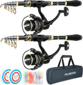 PLUSINNO Fishing Pole, Fishing Rod and Reel Combo, Telescopic Fishing Rod Kit by PLUSINNO