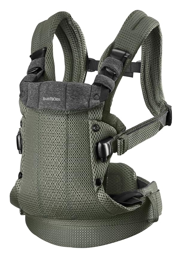 BabyBjörn Baby Carrier Harmony, Dark Green, 3D Mesh | 3-in-1 Ergonomic Baby by BabyBj%C3%B6rn