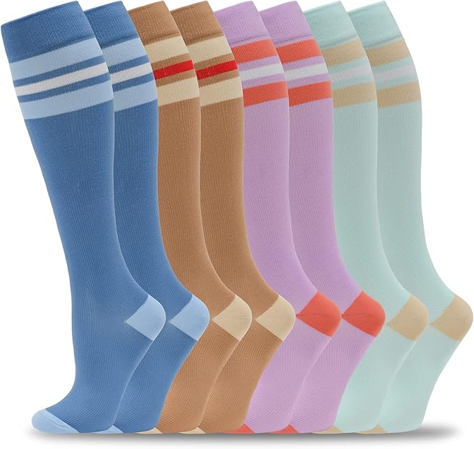 fenglaoda 8 Pairs Compression Socks by fenglaoda