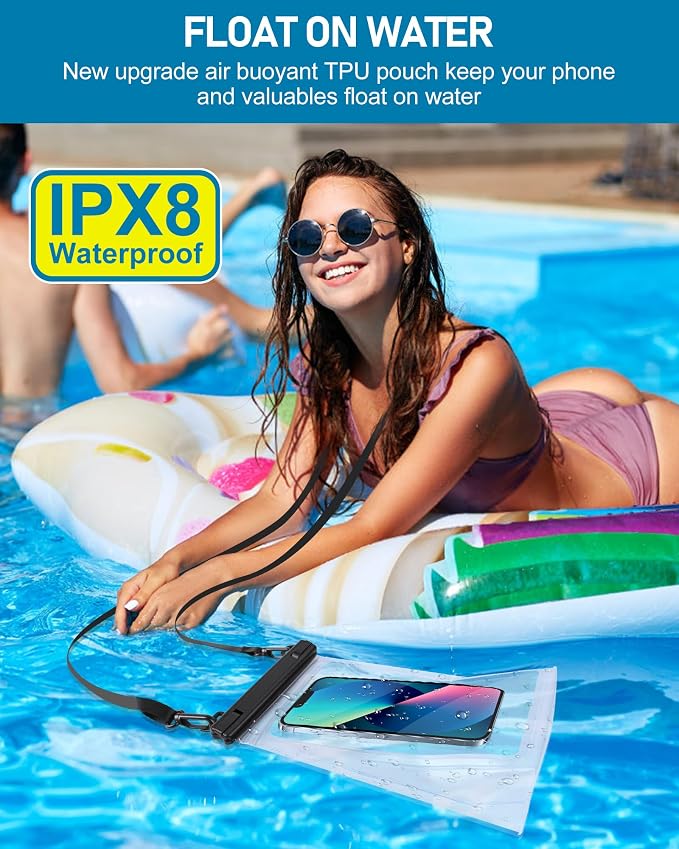 Large Waterproof Phone Pouch, Floating Dry Bag - Image 6