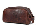 10" Premium Leather Toiletry Travel Pouch by AARONLEATHERGOODS%C2%AE