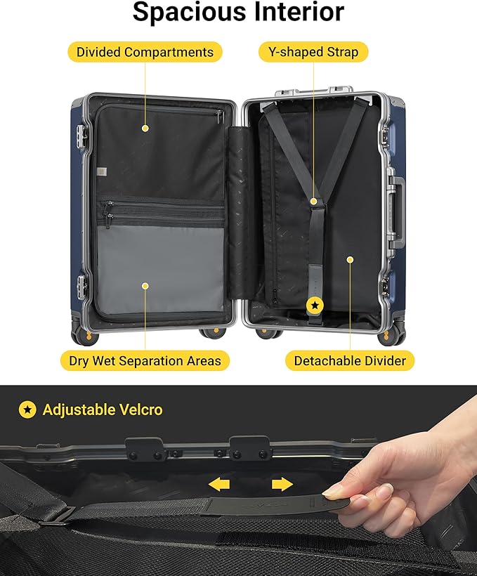 LEVEL8 Zipperless Checked Luggage - Image 5