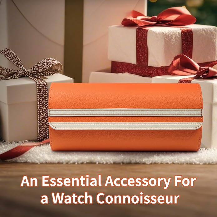 MOZSLY Watch Roll Travel Case 3 Slots Portable Box - Image 7