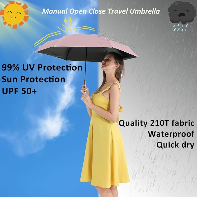 BAODINI Travel Mini Umbrella for Purse - Image 2