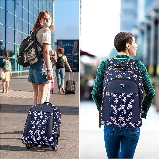 Rolling Backpack, Waterproof Backpack - Image 6