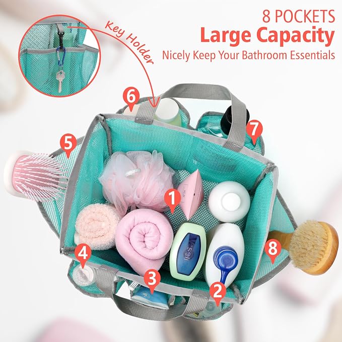 F-color Mesh Shower Caddy Portable - Image 2