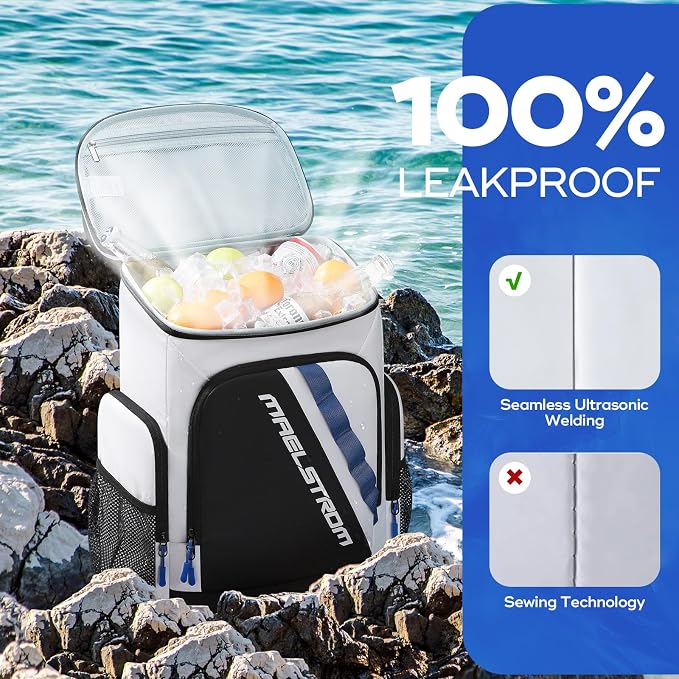 Maelstrom Backpack Cooler, 36 Can Cooler Backpack, Soft Cooler Bag Insulated - Image 3