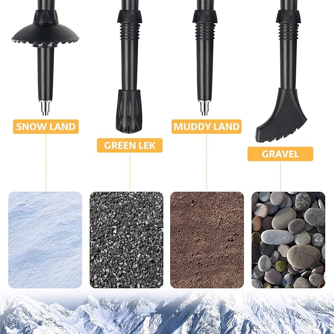 Covacure Trekking Poles Collapsible Hiking Poles - Image 5