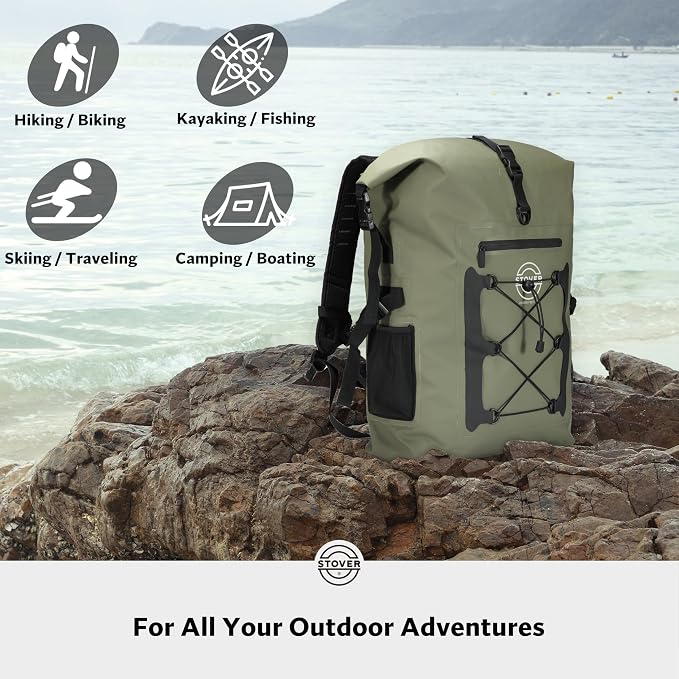 STOVER 5/10/25/30/40/55L Waterproof Backpack- Floating Dry Bag - Image 6