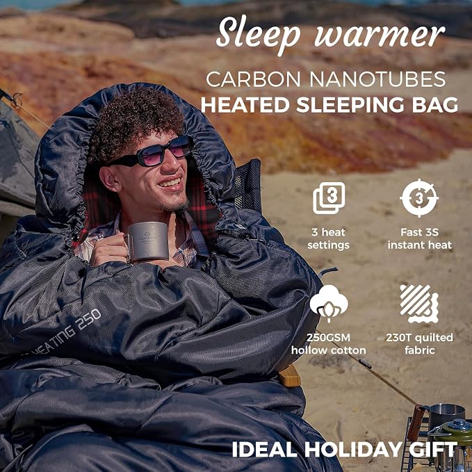 KingCamp Sleeping Bag for Adults, Cold Weather & Warm Extra Wide Big & Tall XL - Image 2
