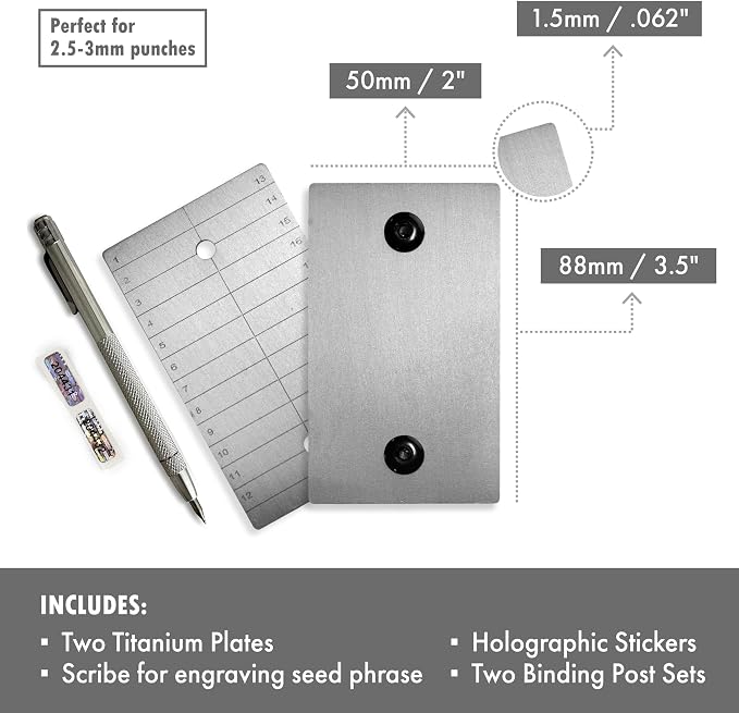 ColdTi - Titanium Bitcoin Seed Plates - Image 3