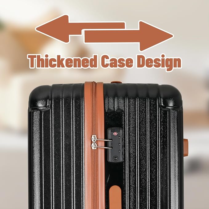 Carry-on 20 Inch and 28 Inch Square Thickened ABS+PC Hard Shell luggage - Image 4