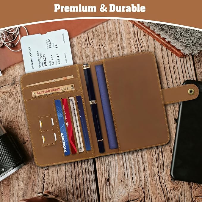 Jack&Chris Genuine Leather Handmade Passport Holder - Image 7