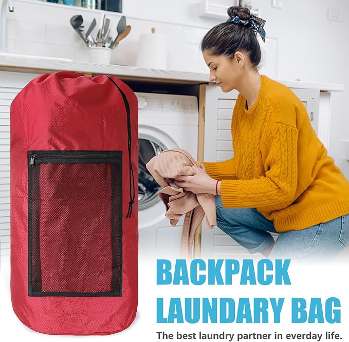 Portable Laundry Bag Backpack - Image 2