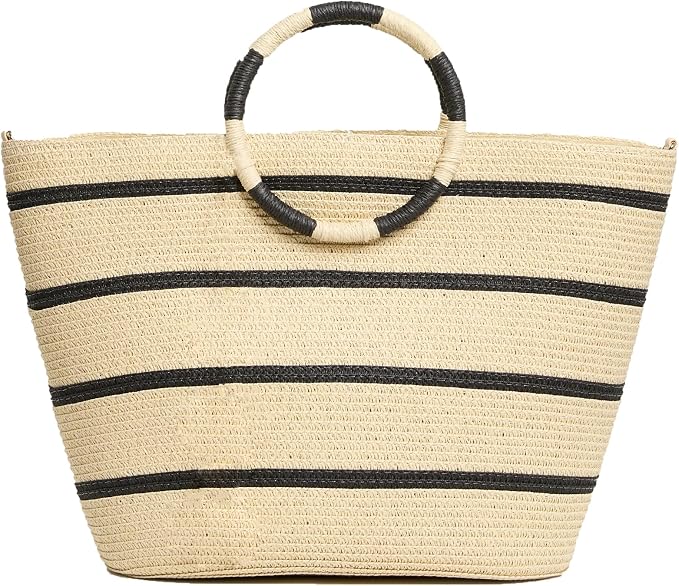 Beach Bags for Women Straw Tote Bag Summer Beach Bag Large Woven Straw Tote for by TOFUNTOY