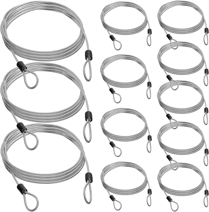 12 Pack Security Cable Luggage Lock by Fiada