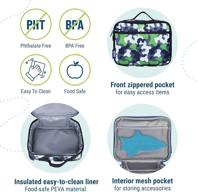 Wildkin Kids Insulated Lunch Box – Durable and Reusable - Image 4