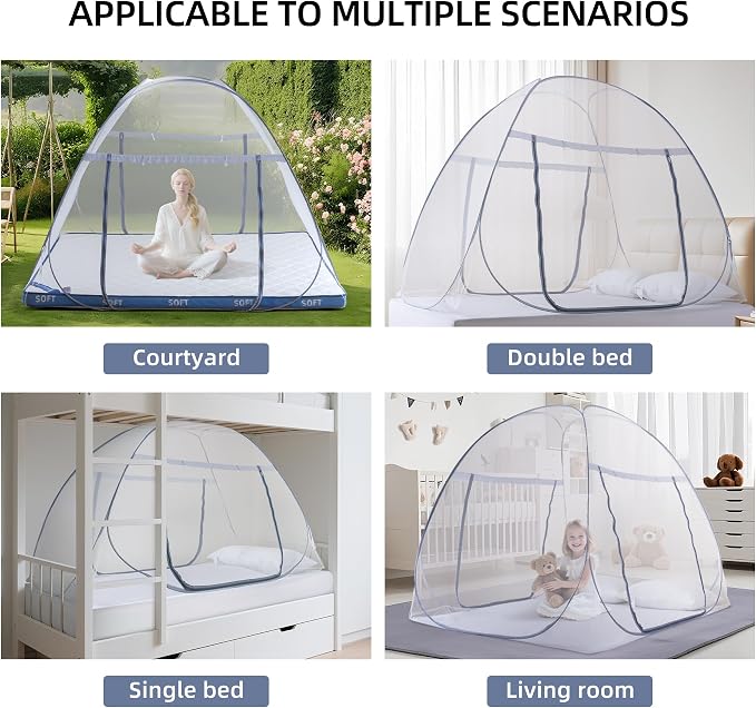 lazyzzz Pop-Up Mosquito Net Tent - Image 5