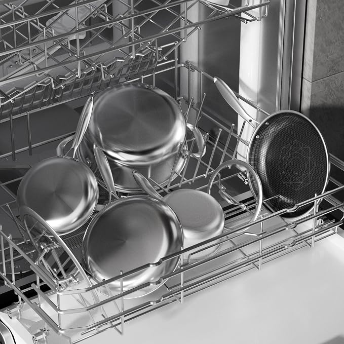 COOKER KING Stainless Steel Cookware Set, Pots and Pans Set Non Stick, Hybrid - Image 8