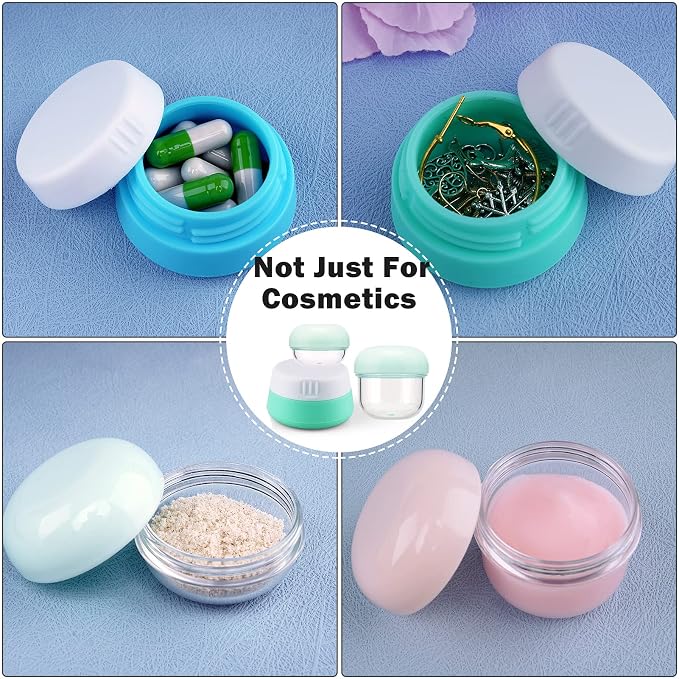 Cosywell Travel Jars for Creams 9PCS Travel Size Containers for Toiletries - Image 4