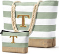 Becokan Beach Bag Initial Beach Tote by BecokanBeachBagSpecialist