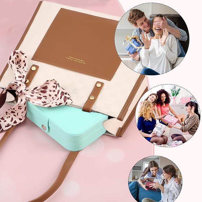 Travel Jewelry Box, PU leather Small Jewelry Organizer - Image 6