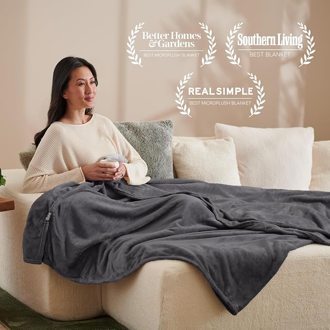 Bare Home Fleece Blanket - Image 5