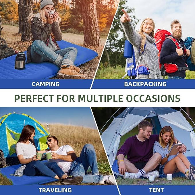 Camping Sleeping Pad 5 Inch, Inflatable Sleeping Pad - Image 6