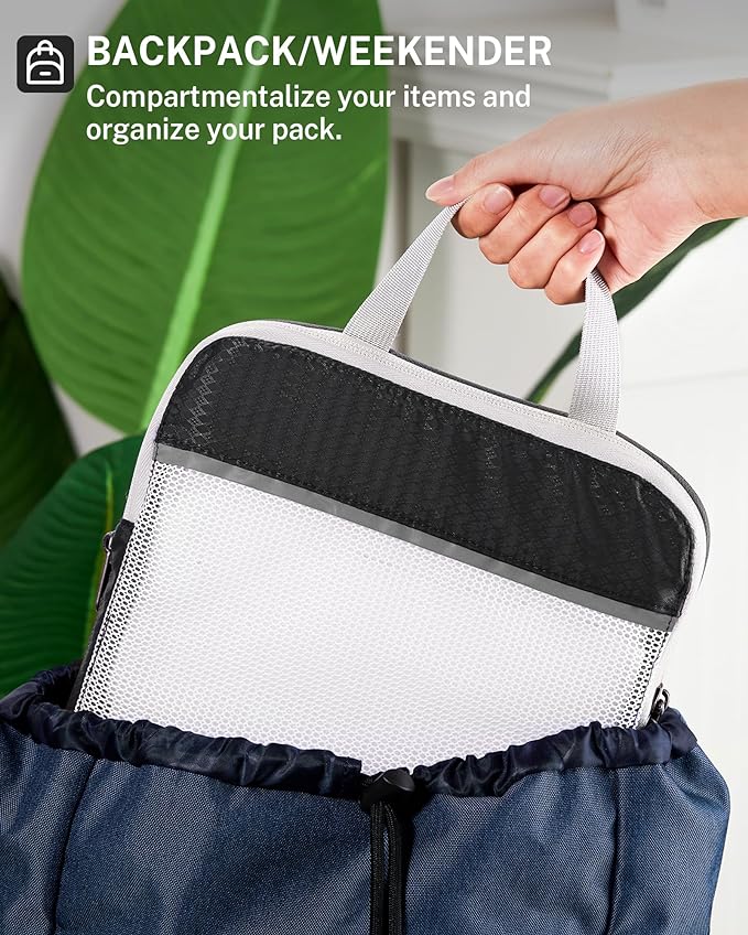 Compression Packing Cubes, Gonex Extensible Storage Mesh Bags Organizers - Image 6