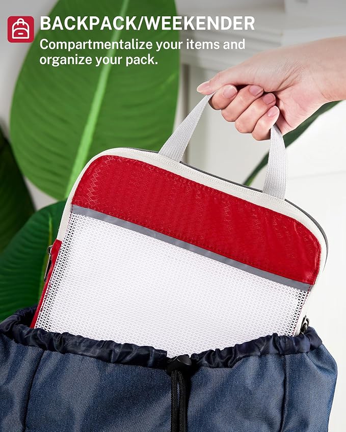 Compression Packing Cubes, Gonex Extensible Storage Mesh Bags Organizers - Image 6