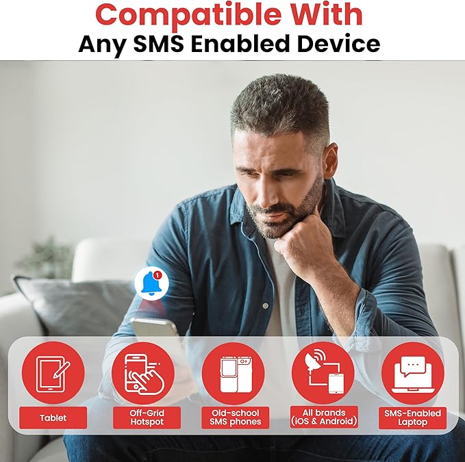 Kini SafeAlert WiFi Motion Sensor Alarm | Real-Time SMS Notification | Wireless - Image 5