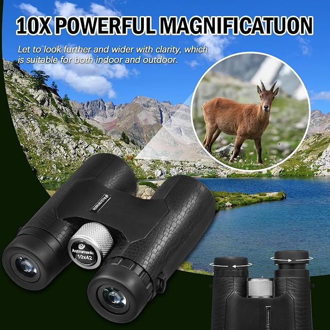 Astromania 10x42 Compact Binoculars -BK7 Prism -Gifts - Image 6