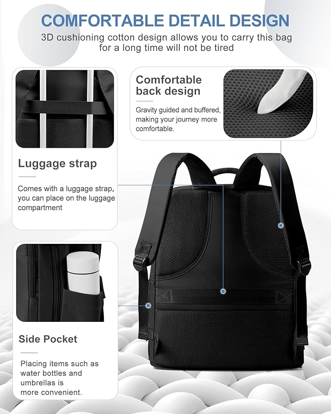 coowoz Large Travel Backpack Carry On - Image 4