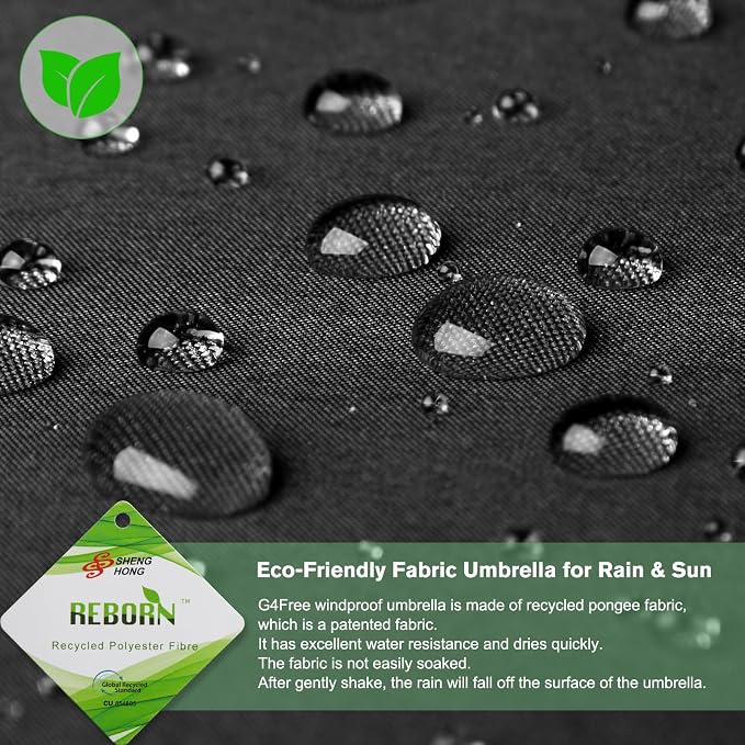 G4Free 42 Inch Eco Windproof Folding Umbrella - Image 9