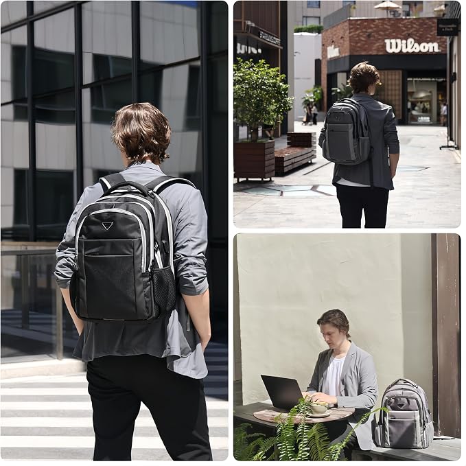 Multipocket TSA Black Travel Laptop Backpack - Image 7