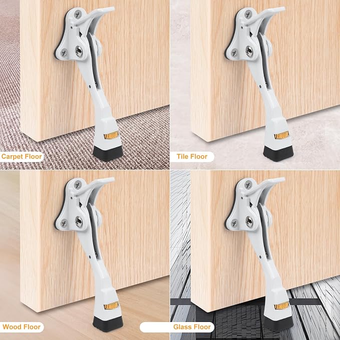 Kick Down Door Stoppers for Bottom of Door, Heavy Duty Kickdown Door Stop - Image 4