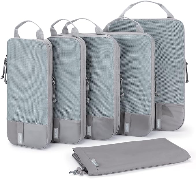 BAGSMART 6 Set Compression Packing Cubes by BAGSMART