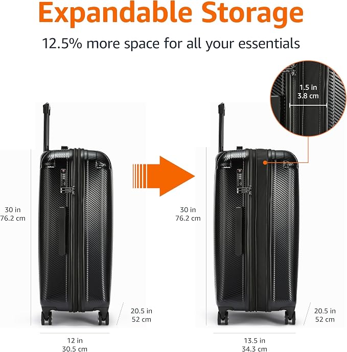 Amazon Basics 30-Inch Hardside Checked Luggage - Image 4