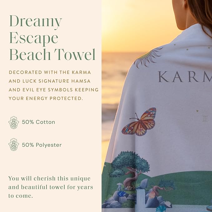 KARMA AND LUCK Dreamy Escape Beach Towel - Image 4