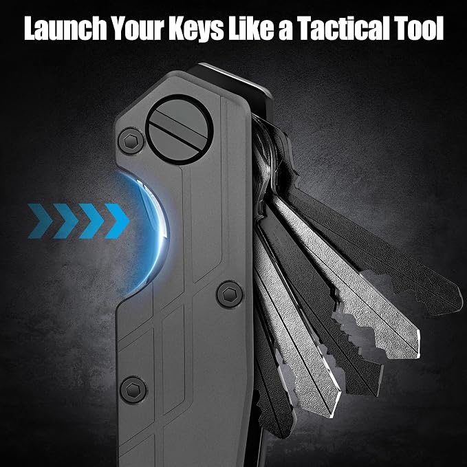Key Organizer for Men Compact Key Holder Minimalist Key Case Metal Key Chain - Image 5