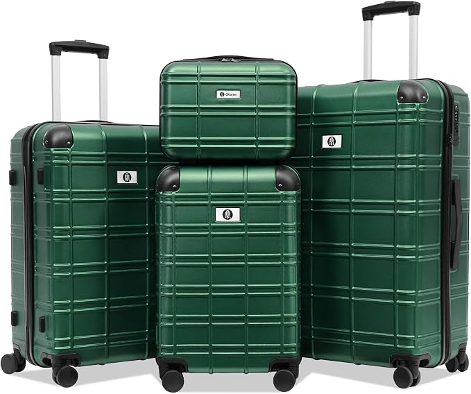 Luggage Sets 4 Piece, ABS PC Lightweight Suitcases by Ottsmn