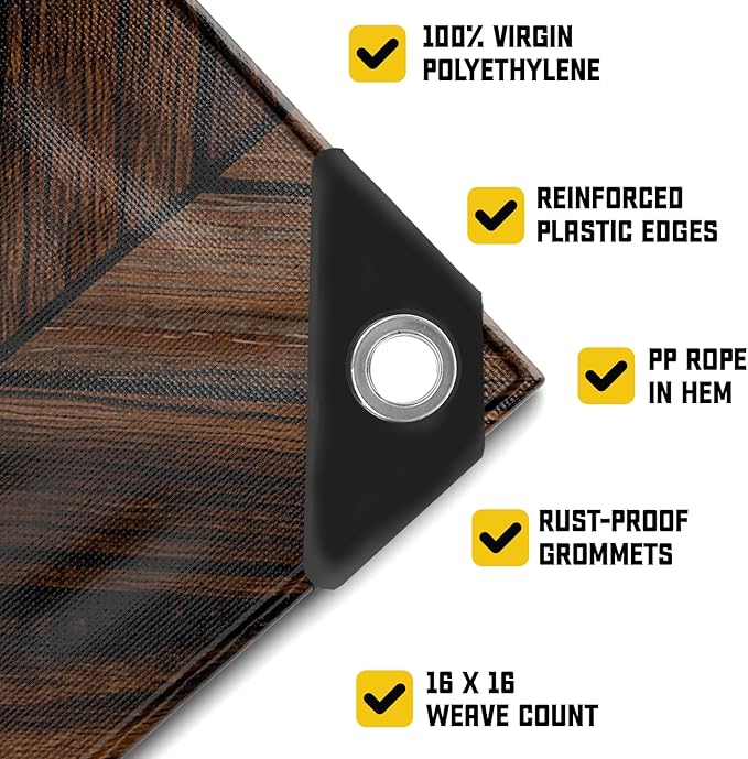 Core Tarps Extreme Heavy Duty 20 Mil Tarp Cover, Waterproof, UV Resistant - Image 2