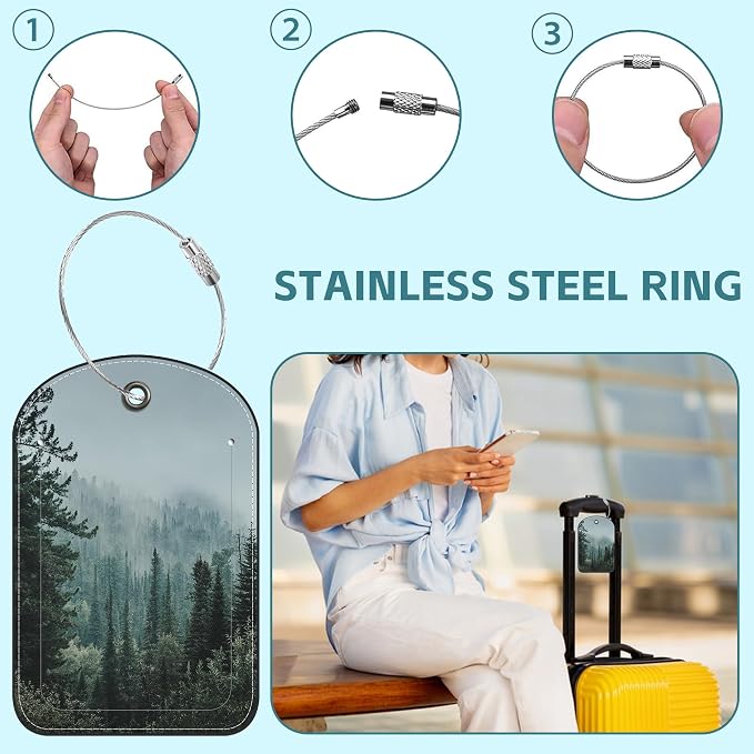 Misty Valley and Dark Forest Luggage Tag - Image 3