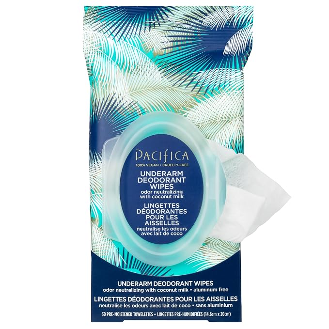 Pacifica Beauty Coconut Milk & Essential Oils Underarm Deodorant Wipes - Image 13