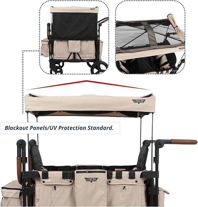 Keenz VYOO Stroller Wagon with Canopy - Image 9