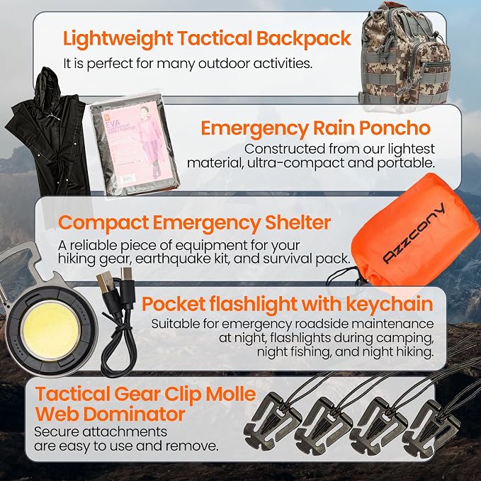 Emergency Survival Kit with First Aid Gears and Supplies - Image 7