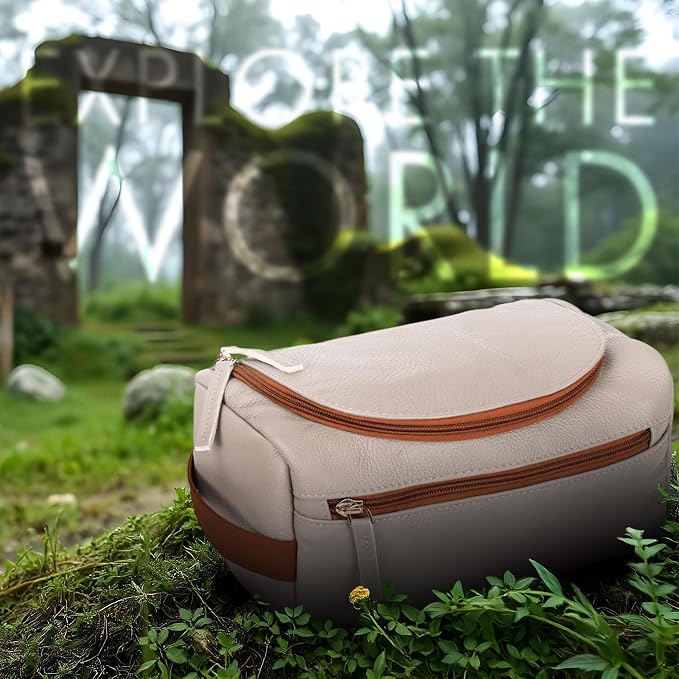 ELIZO Premium REAL Leather Toiletry Bag - Image 8