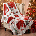 PHF Printed Fleece Throw Blanket, No Shed No Pilling Ultra Soft Plush Cozy Xmas by PHF